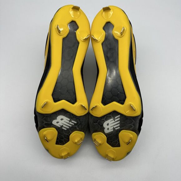 New Balance 3000v4 Mens Size 15 D Black Yellow Metal Baseball Cleats L3000BY4 - Picture 9 of 14